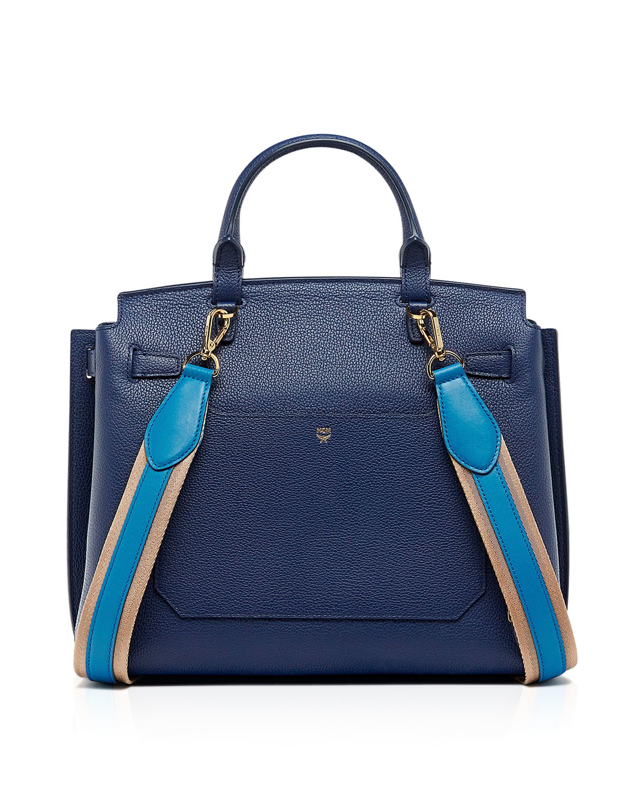 royal blue mcm backpack