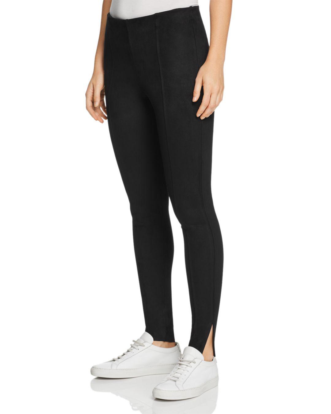 Hue Zeza B By Side - Slit Faux Suede 