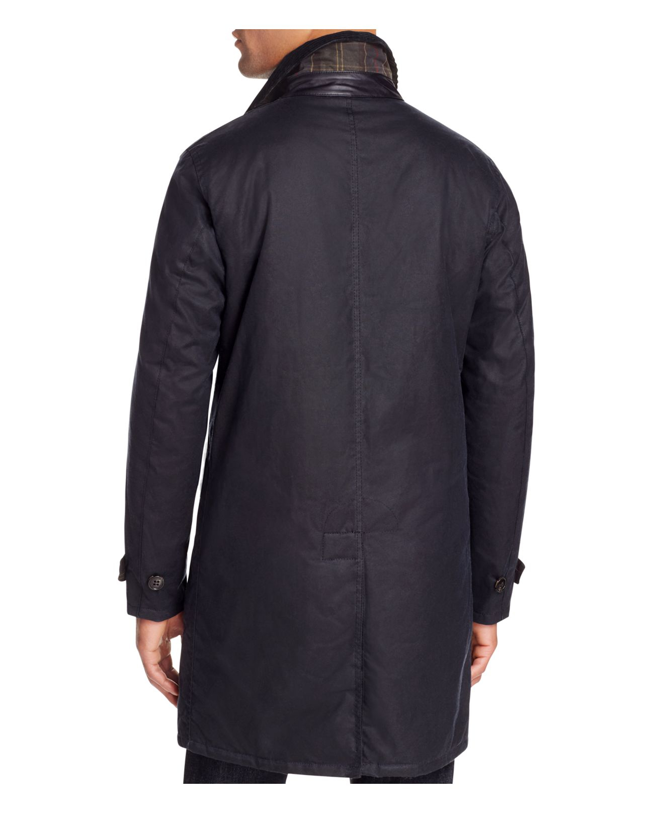 Barbour Nairn Three Quarter Length Waxed Jacket in Navy (Blue) for Men