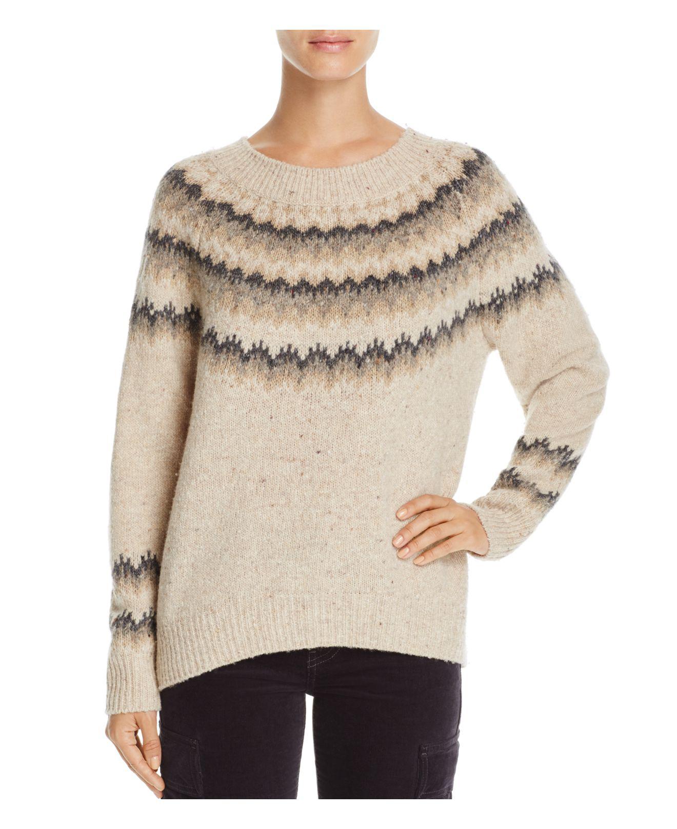 vince fair isle sweater