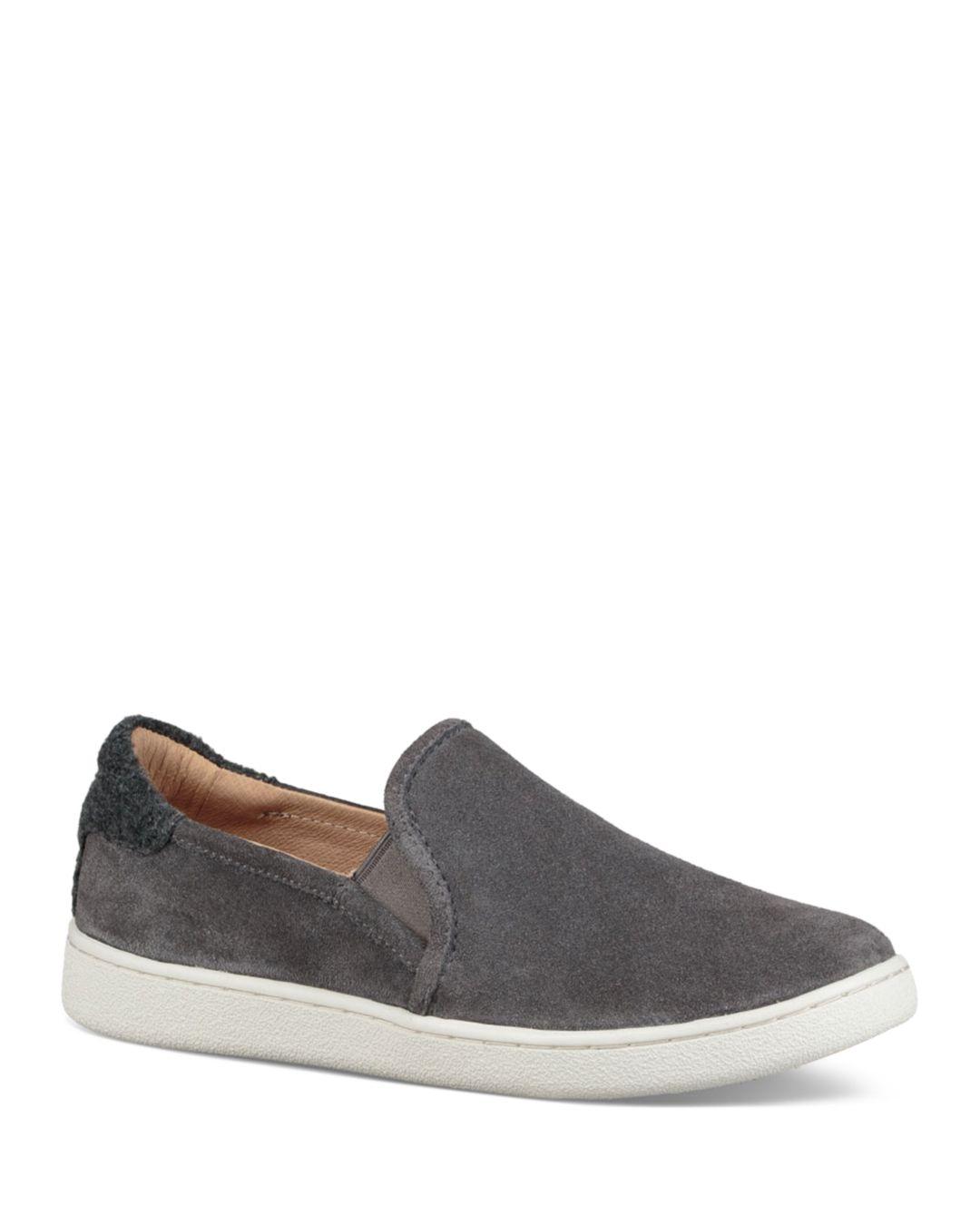 UGG Leather Women's Cas Suede Slip - On Sneakers in Charcoal (Gray) - Lyst