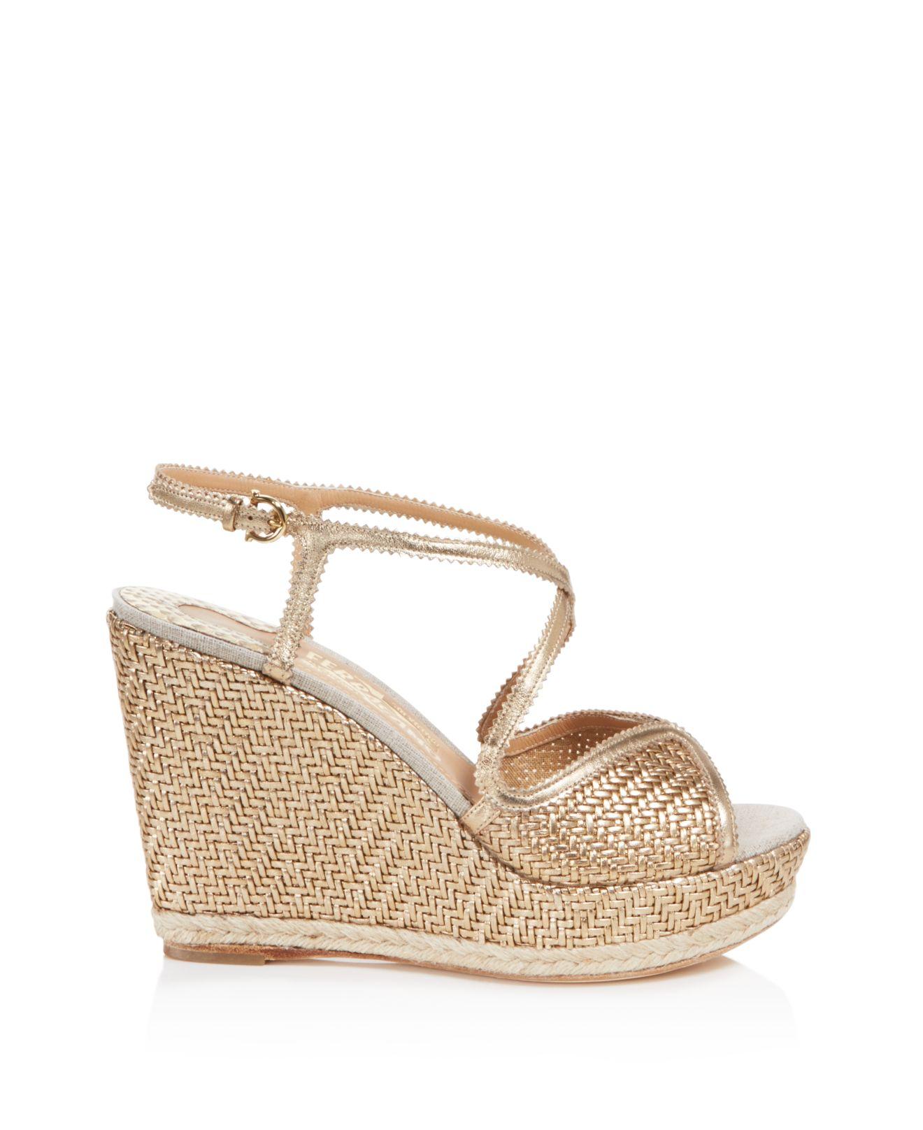 ferragamo platform sandals