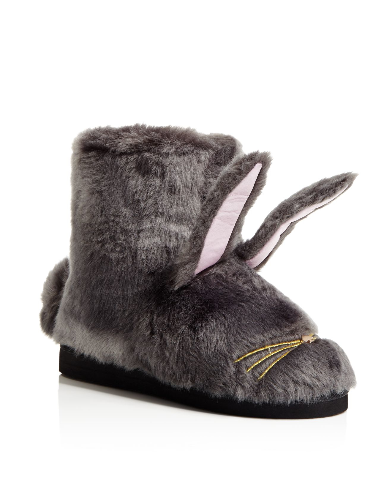Kate Spade Bethie Bunny Slippers in Gray Lyst Kate Spade Bethie Bunny Slippers in Gray Lyst