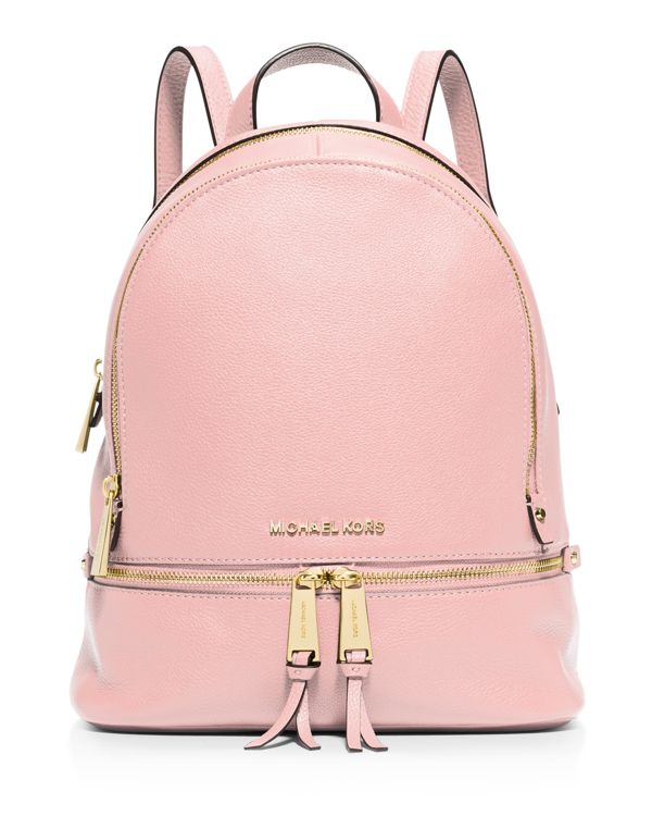 MICHAEL Michael Kors Small Rhea Zip Backpack in Pink - Lyst