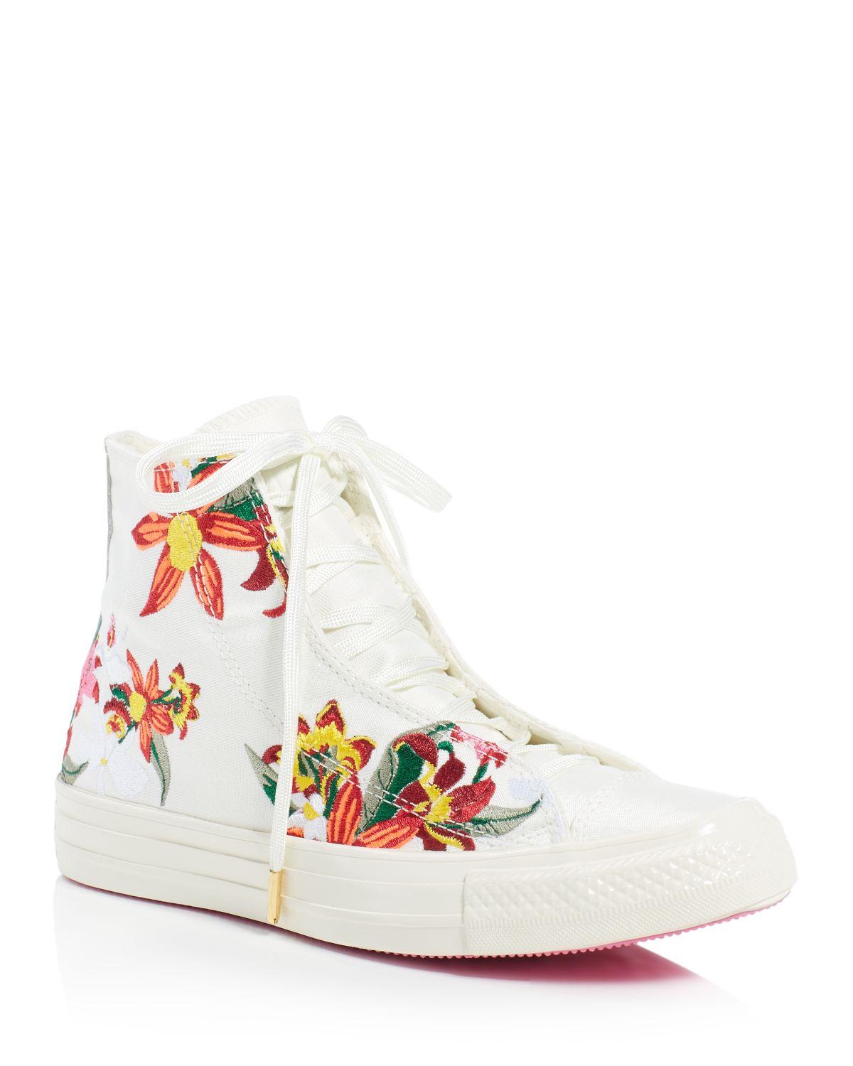 Converse Leather Patbo Collection Chuck Taylor All Star Floral ... البيج