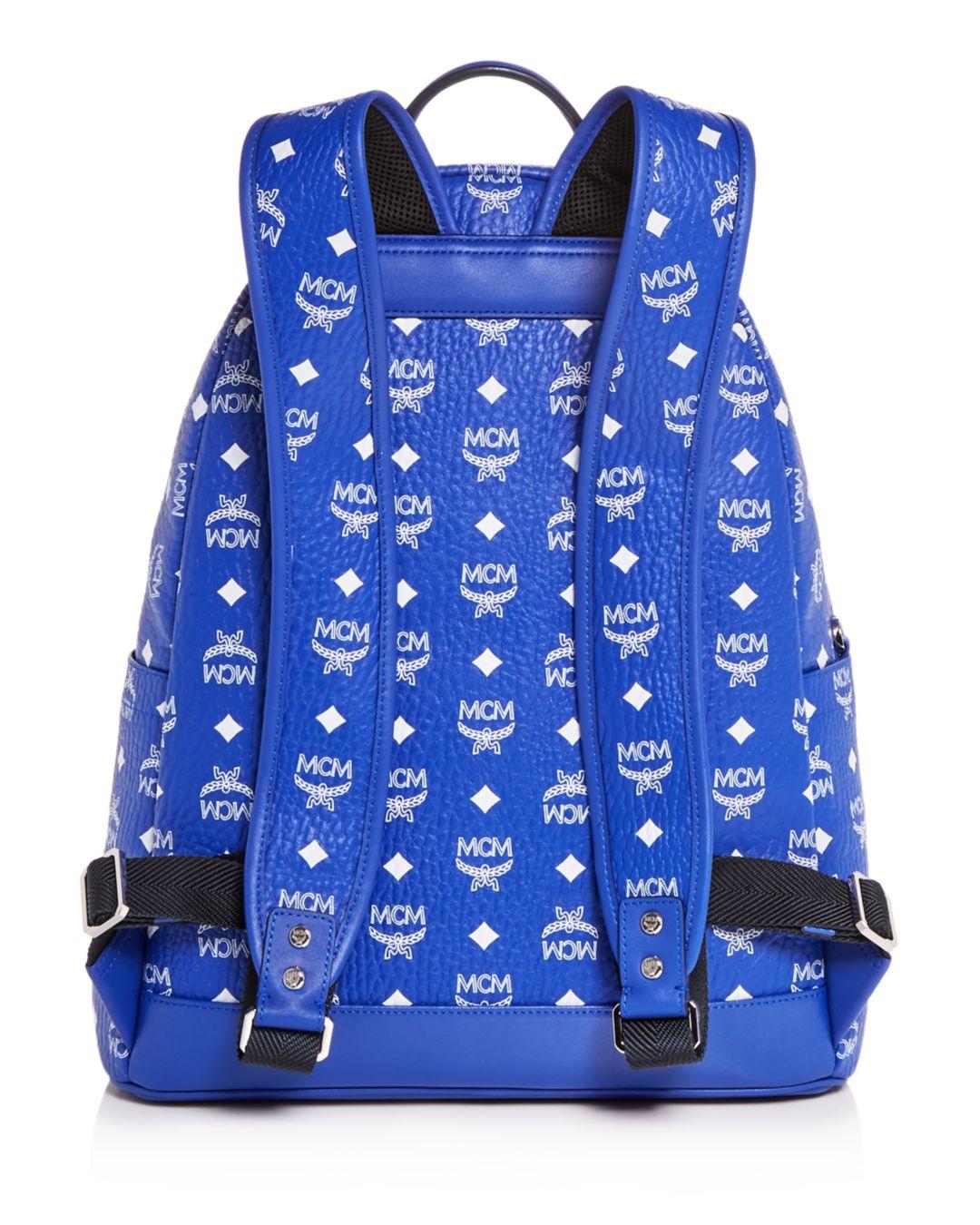 mcm leather backpack