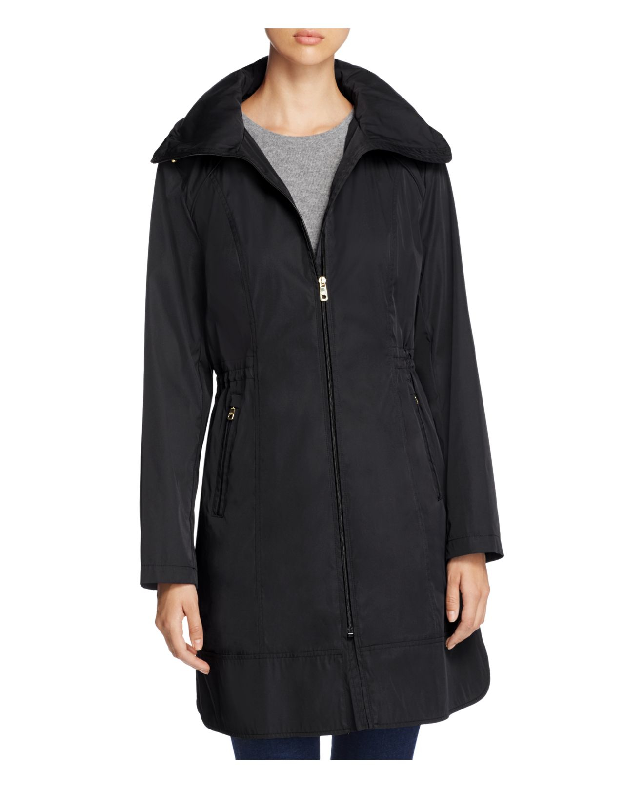 Cole haan Packable Rain Coat in Black Lyst