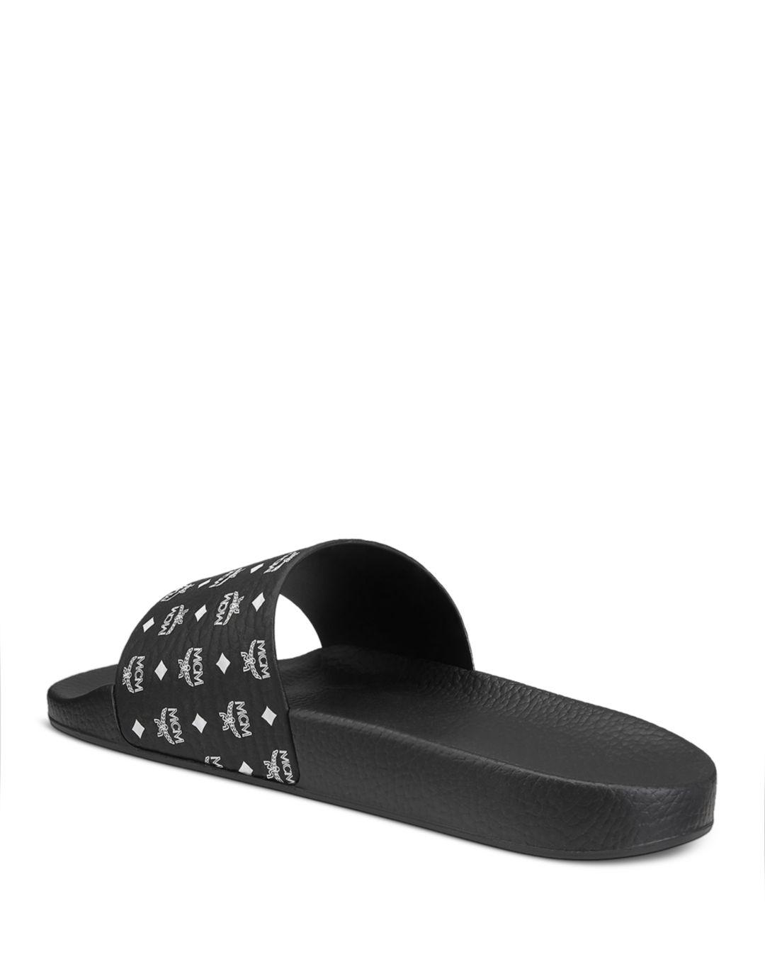 bloomingdales mcm slides
