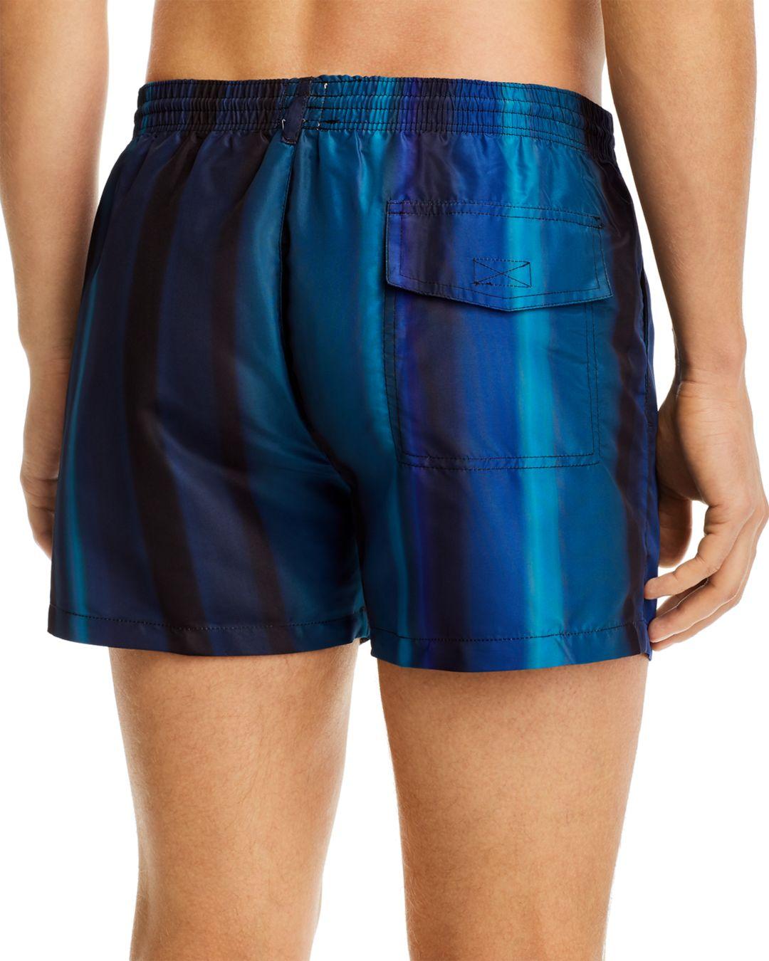 PS by Paul Smith Synthetic Ombre Stripe Swim Trunks in Blue for Men - Lyst