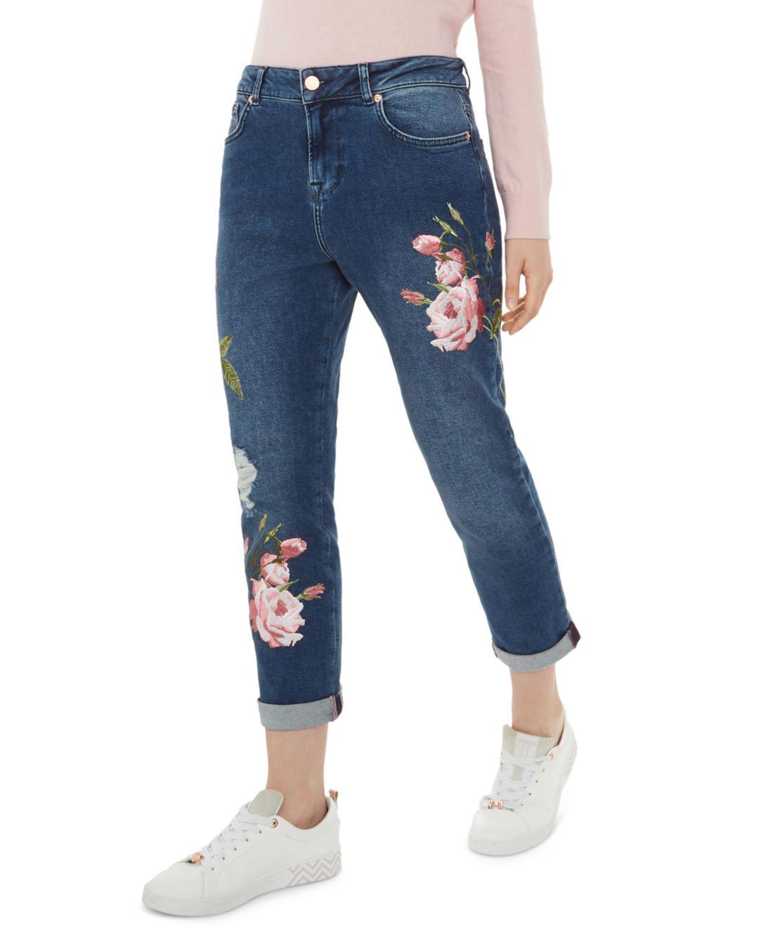ted baker floral jeans
