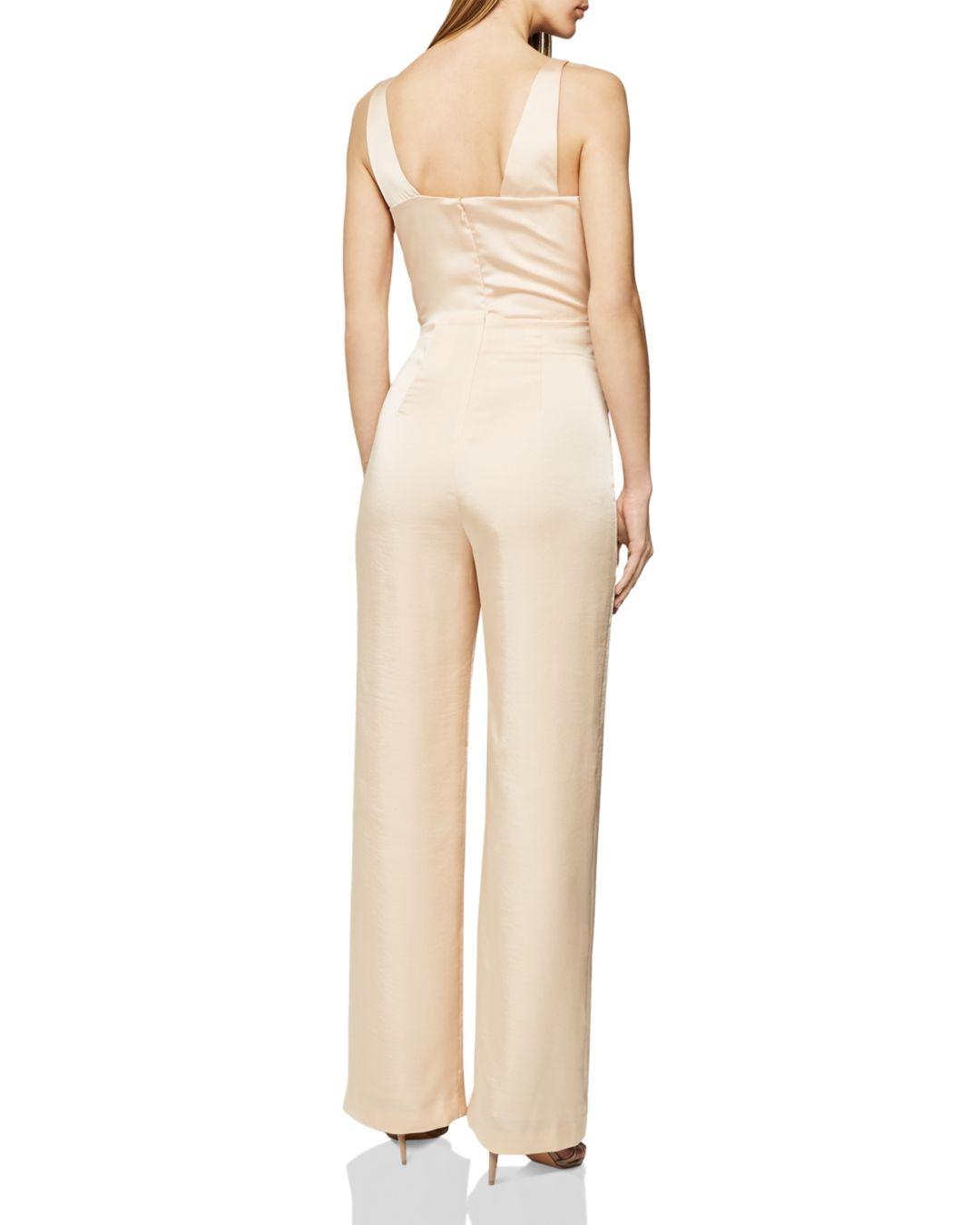 reiss gold jumpsuit