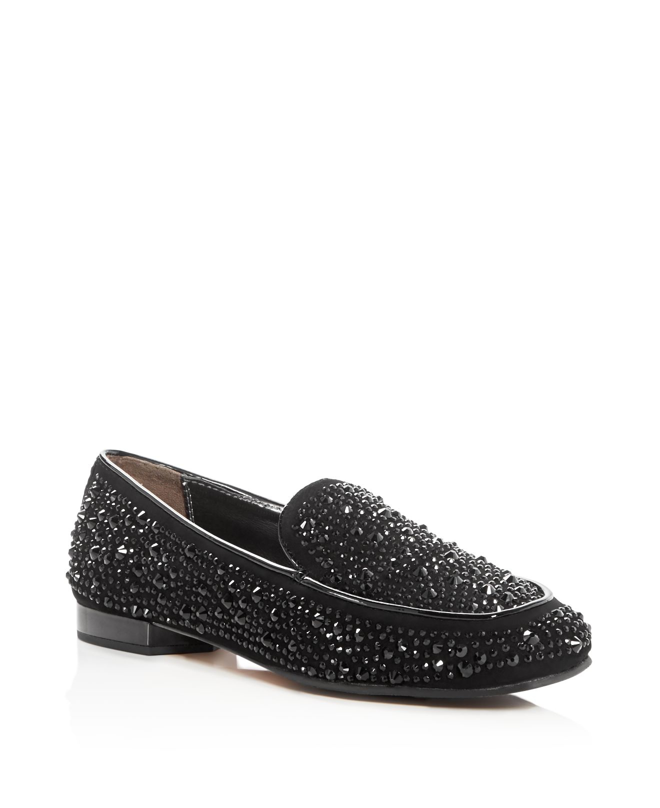 Lyst - Donald J Pliner Helene Rhinestone-embellished Loafers in Black