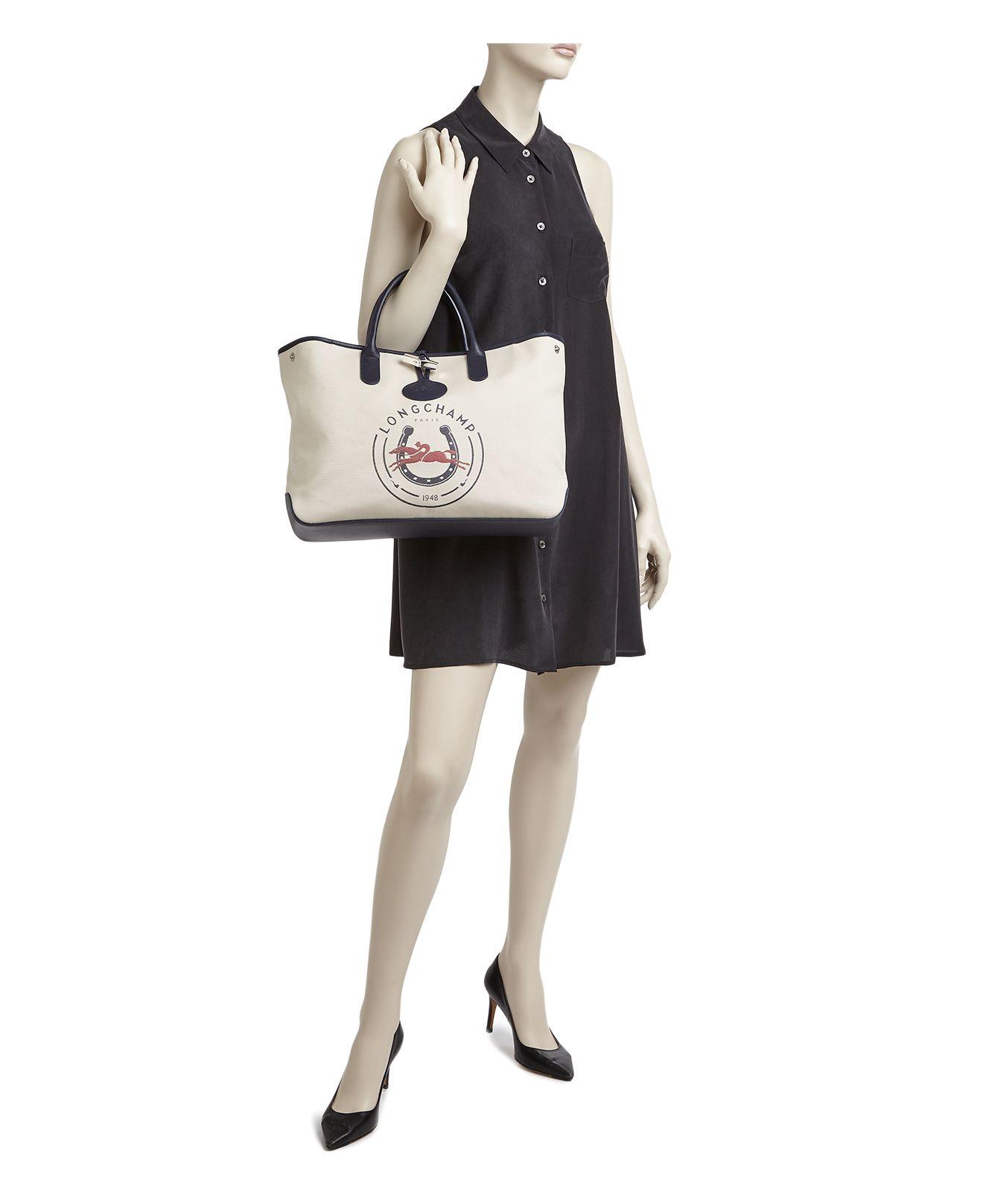 Longchamp Roseau 1948 Large Tote Bag in Blue Lyst