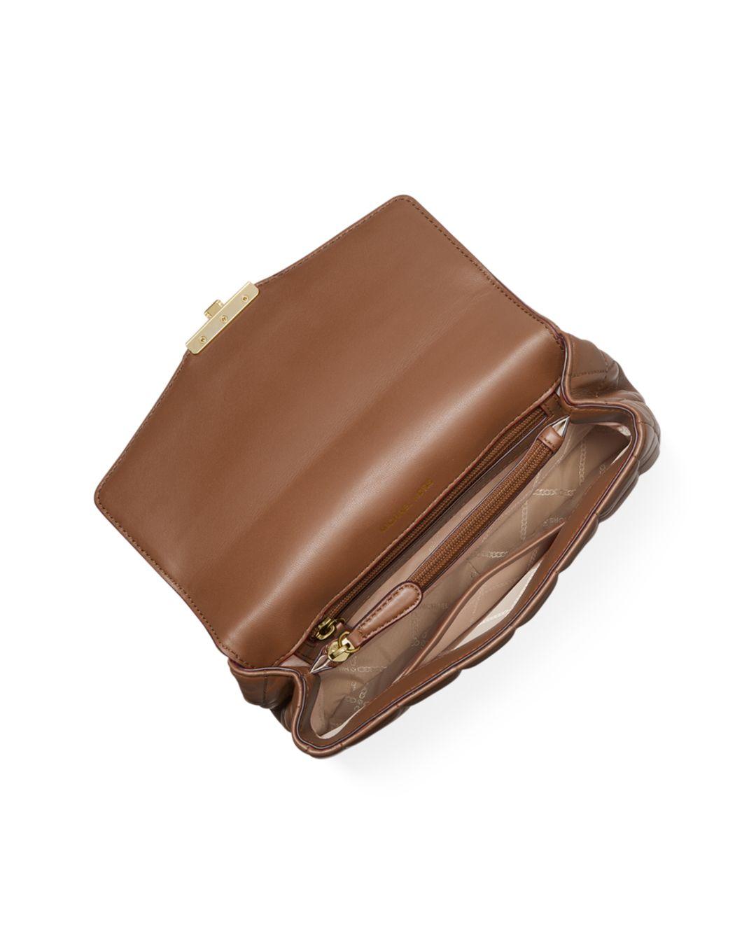 MICHAEL Michael Kors Soho Large Leather Shoulder Bag in Brown - Lyst