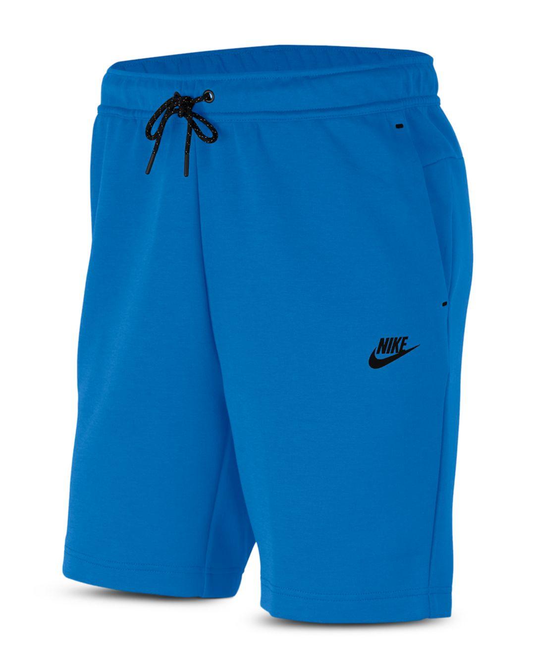 light blue tech fleece shorts