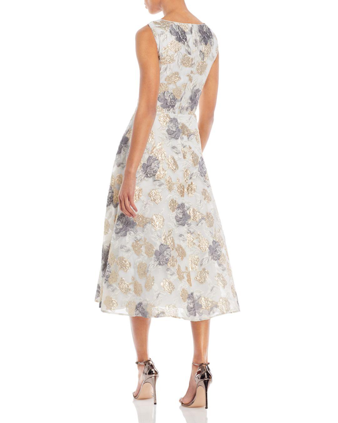 Eliza J Synthetic Eliza Floral A - Line Sleeveless Dress - Lyst