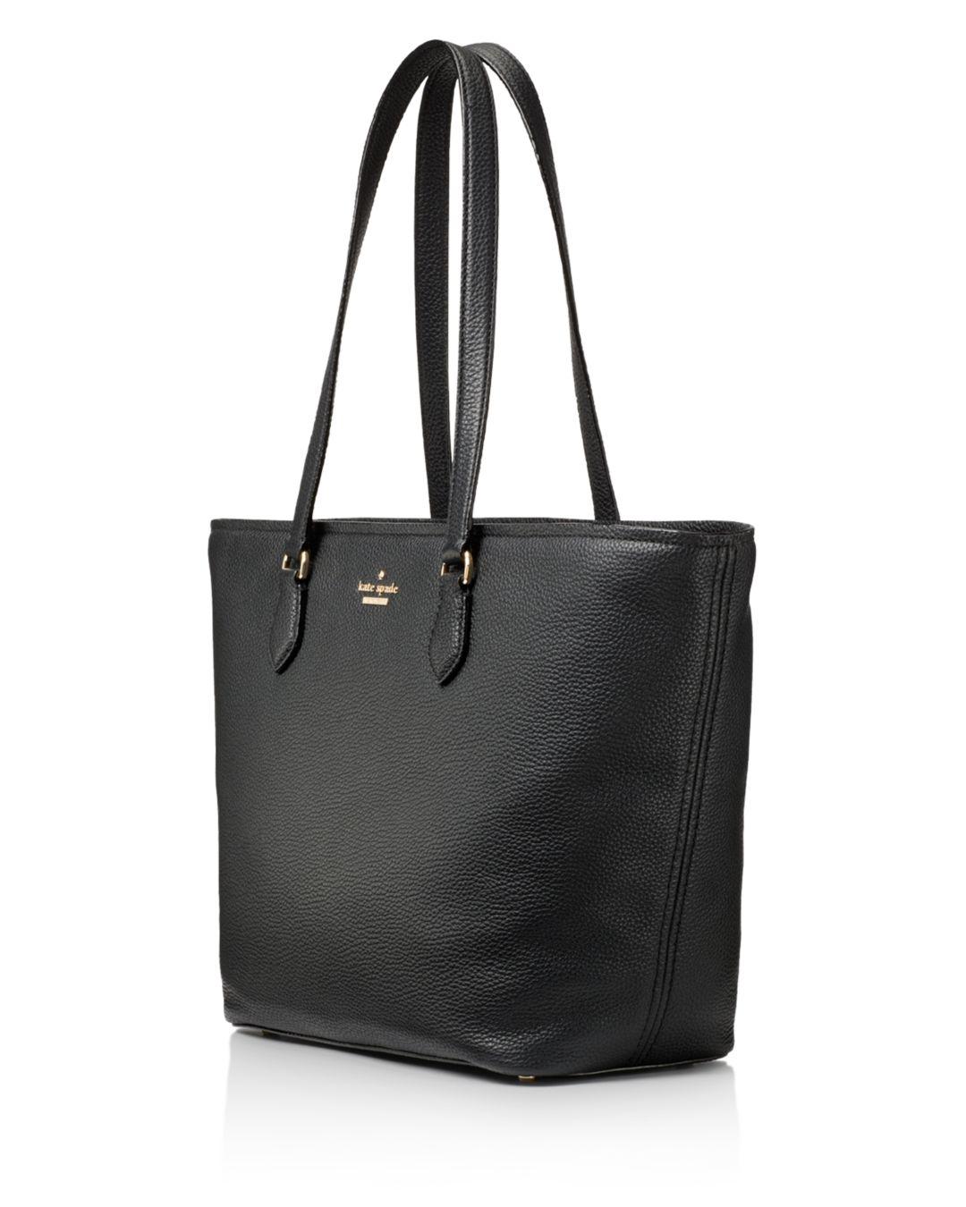 Kate Spade Jana Large Leather Tote in Black - Lyst