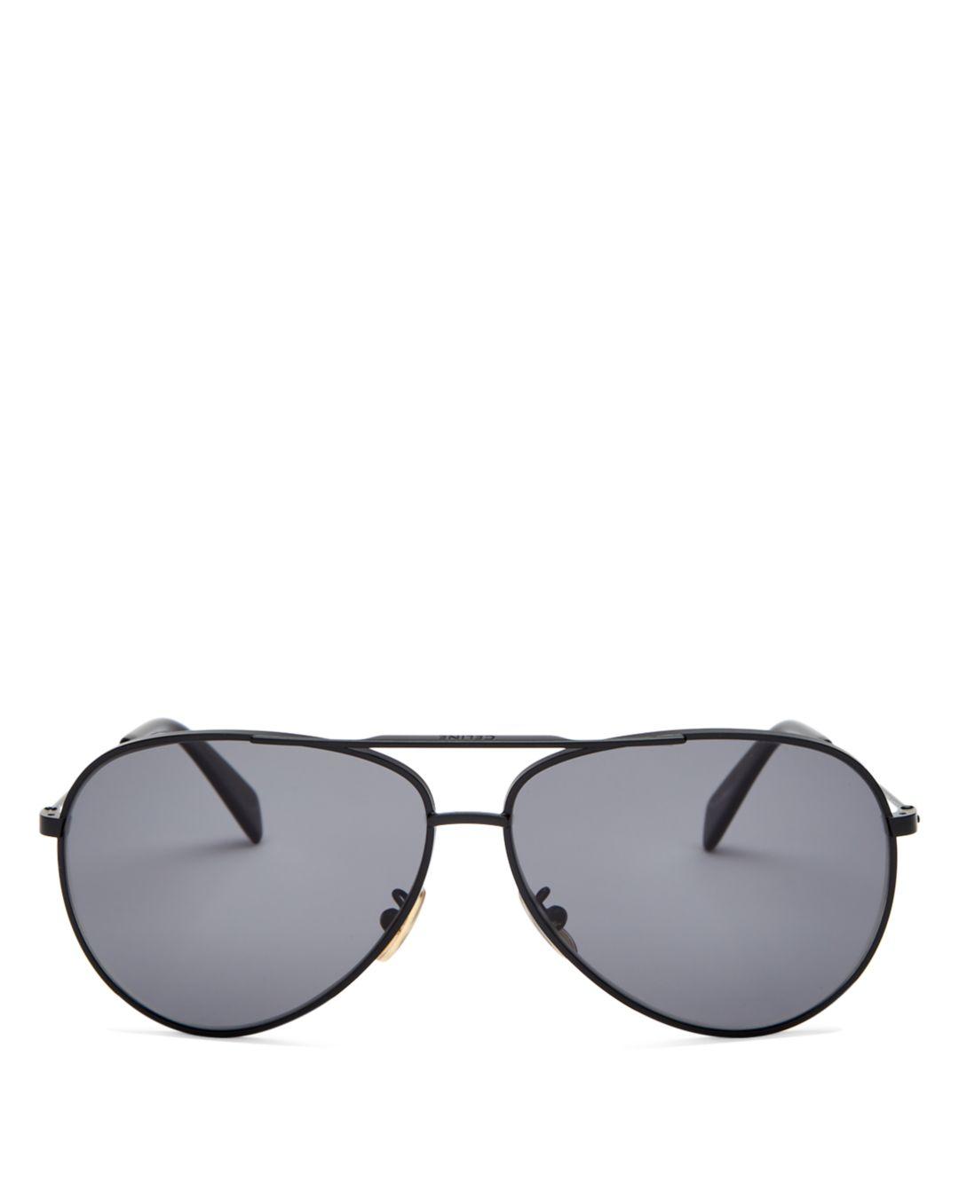 Celine Polarized Brow Bar Aviator Sunglasses for Men | Lyst