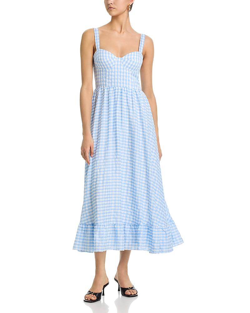 black slip midi dress Petal and Pup Women's Sawyer Midi Slip Dress