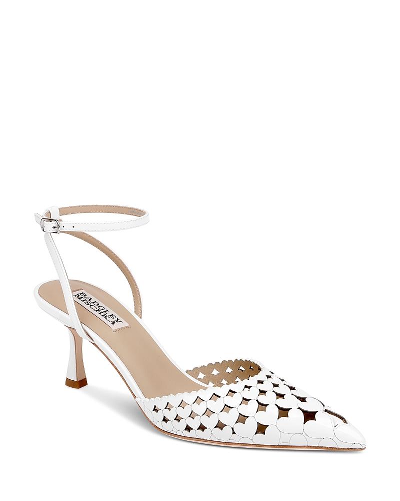 Badgley Mischka Women's Maine Pump - Elegant Leather Heels With Breathable Lining For Formal Or Dressy Occasions