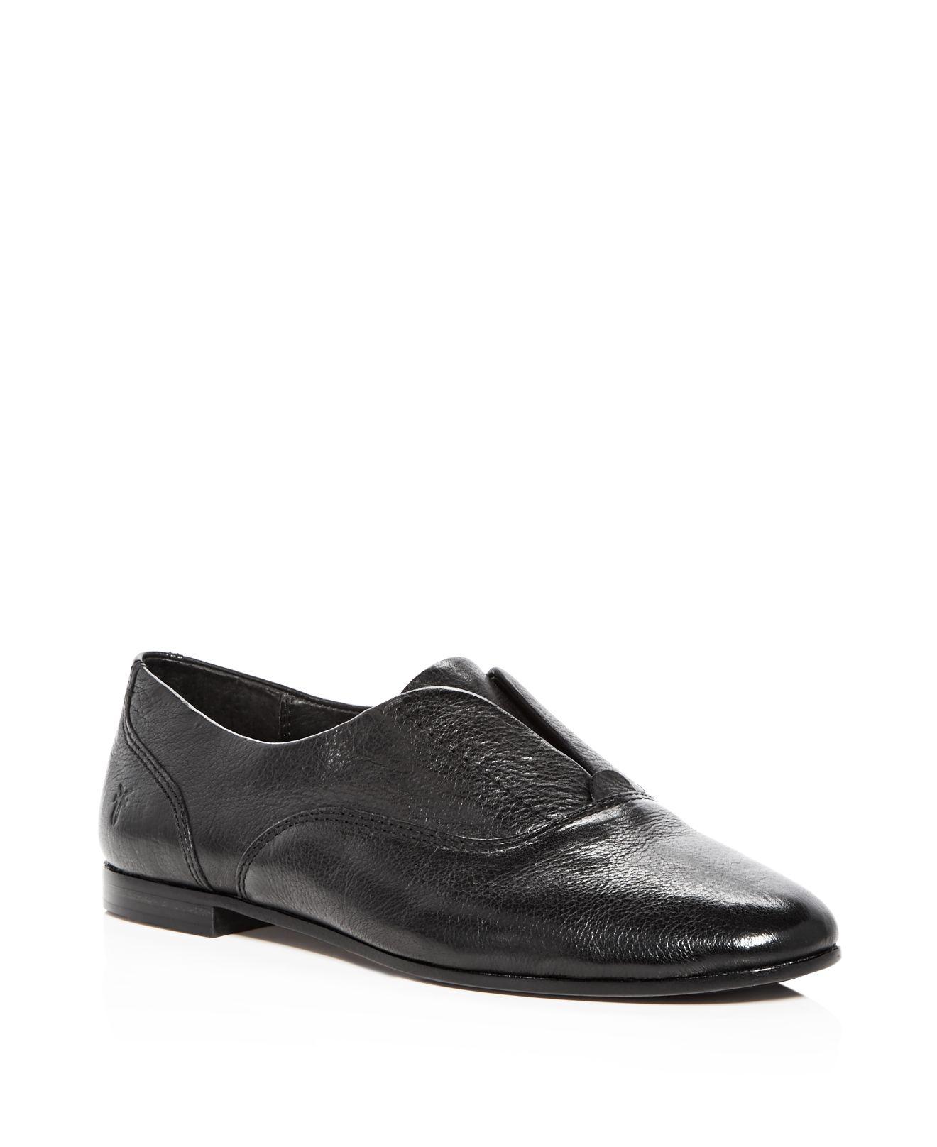 black slip on loafers womens