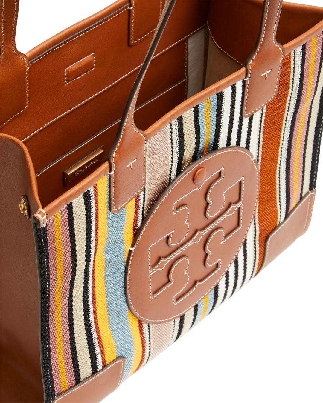 Tory burch ella webbing patchwork outlet tote