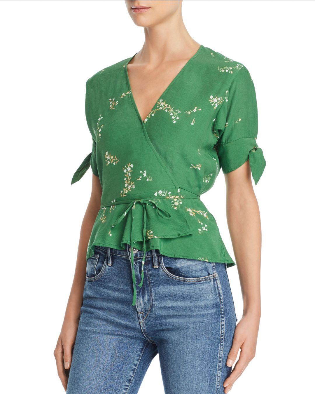 Faithfull The Brand Lucy Wrap Top in 