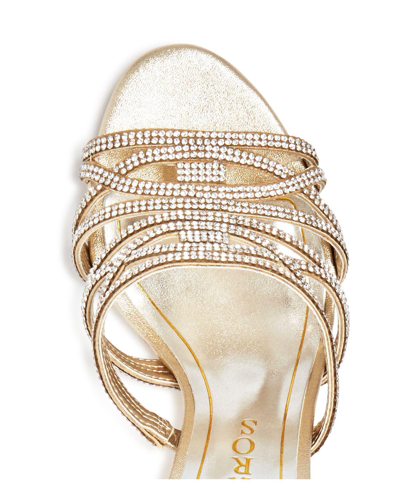 Caparros Impulse Metallic Embellished  High Heel  Slide 