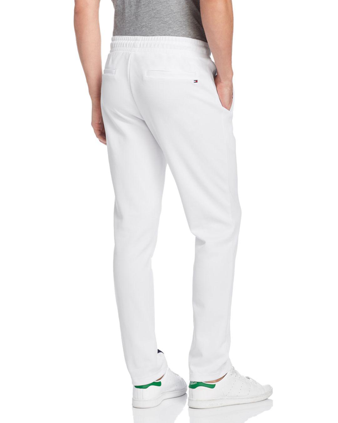 Tommy Hilfiger Sporty Tech Jogger Pants in White for Men | Lyst