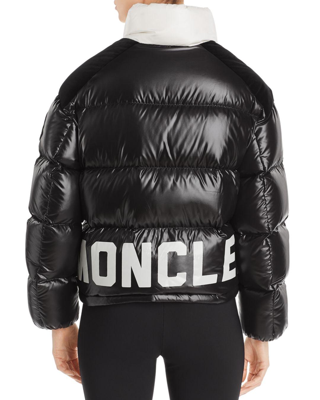 Moncler Velvet Chouelle Logo Lacque 