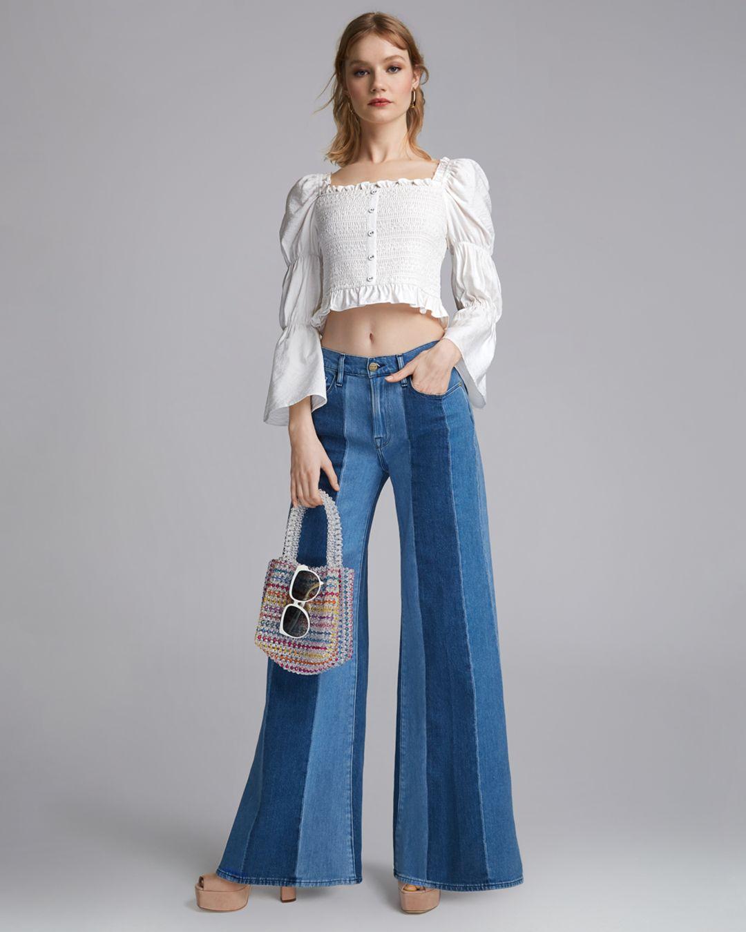 frame wide leg pants