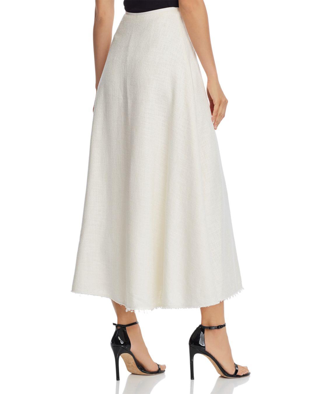 Theory Volume Canvas Skirt in White - Lyst