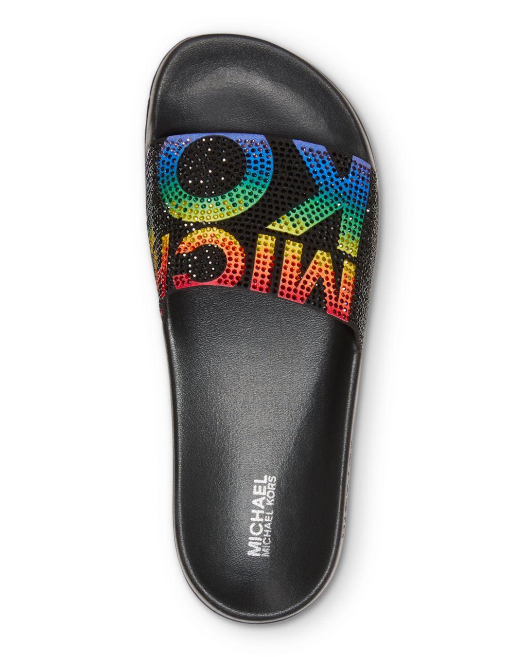 michael kors women's slide sandals