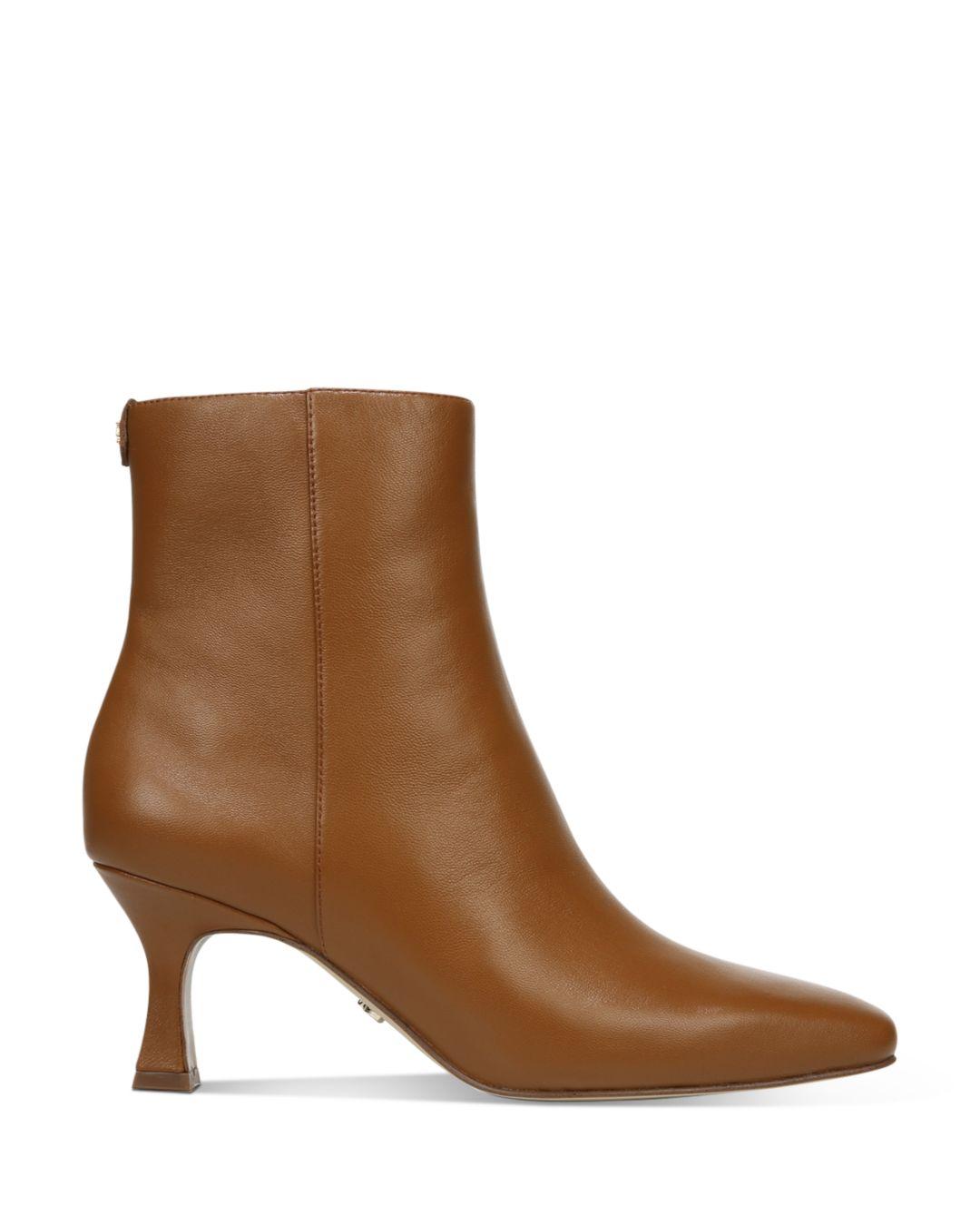 Sam Edelman Leather Women's Lizzo Booties in Brown - Lyst