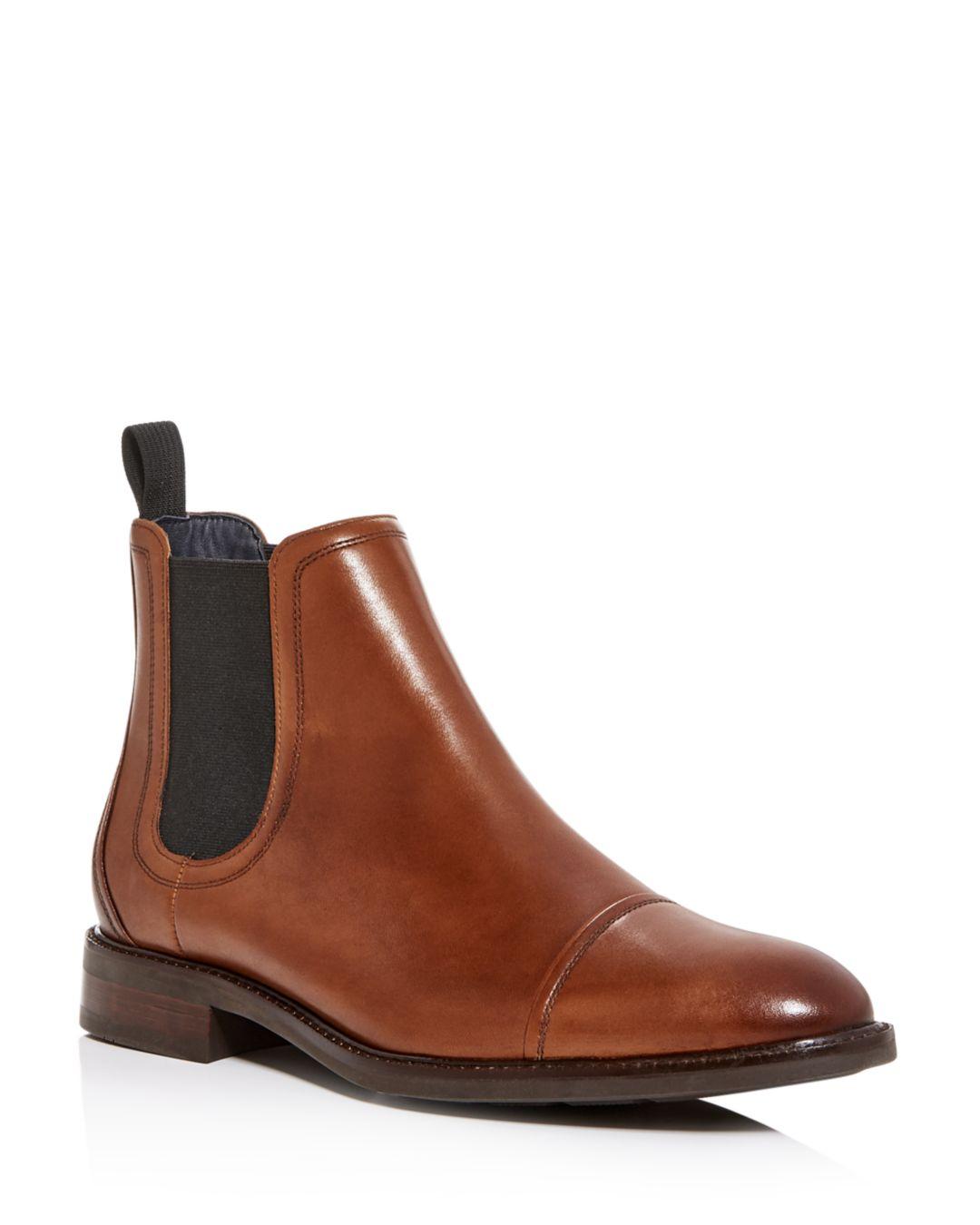 Cole Haan Men's Conway Waterproof Leather Cap - Toe Chelsea Boots in