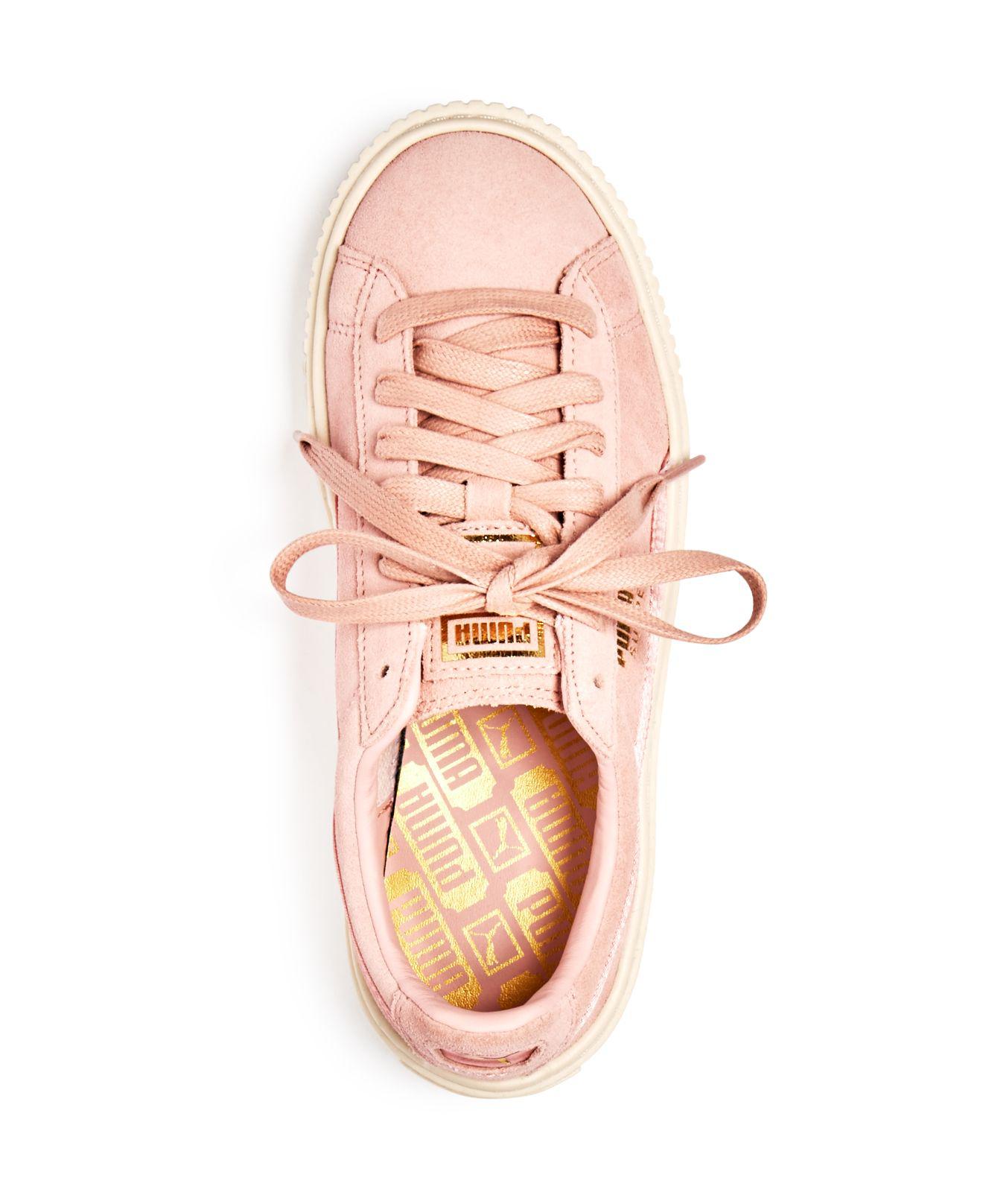 puma satin pink