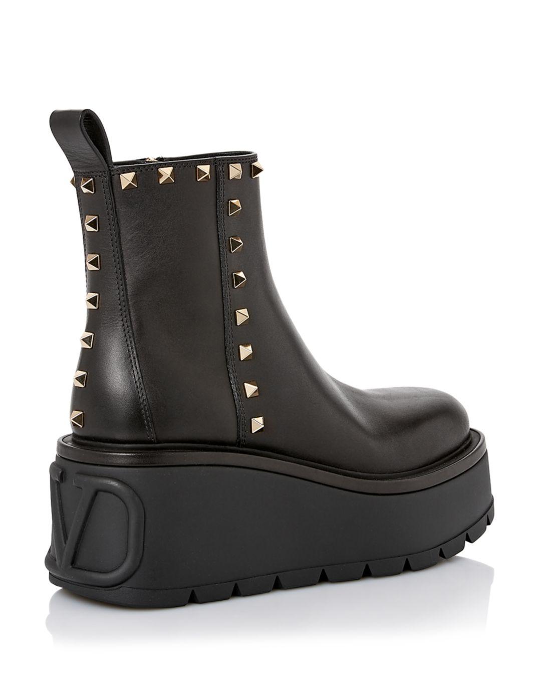 valentino flat booties