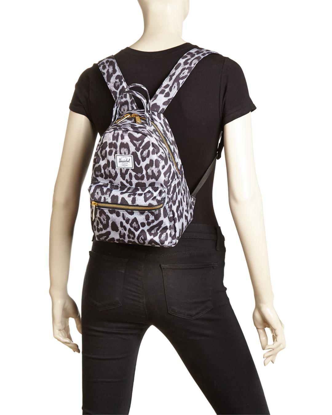 Herschel Supply Co. Herschel Nova Mini Snow Leopard Backpack in Black
