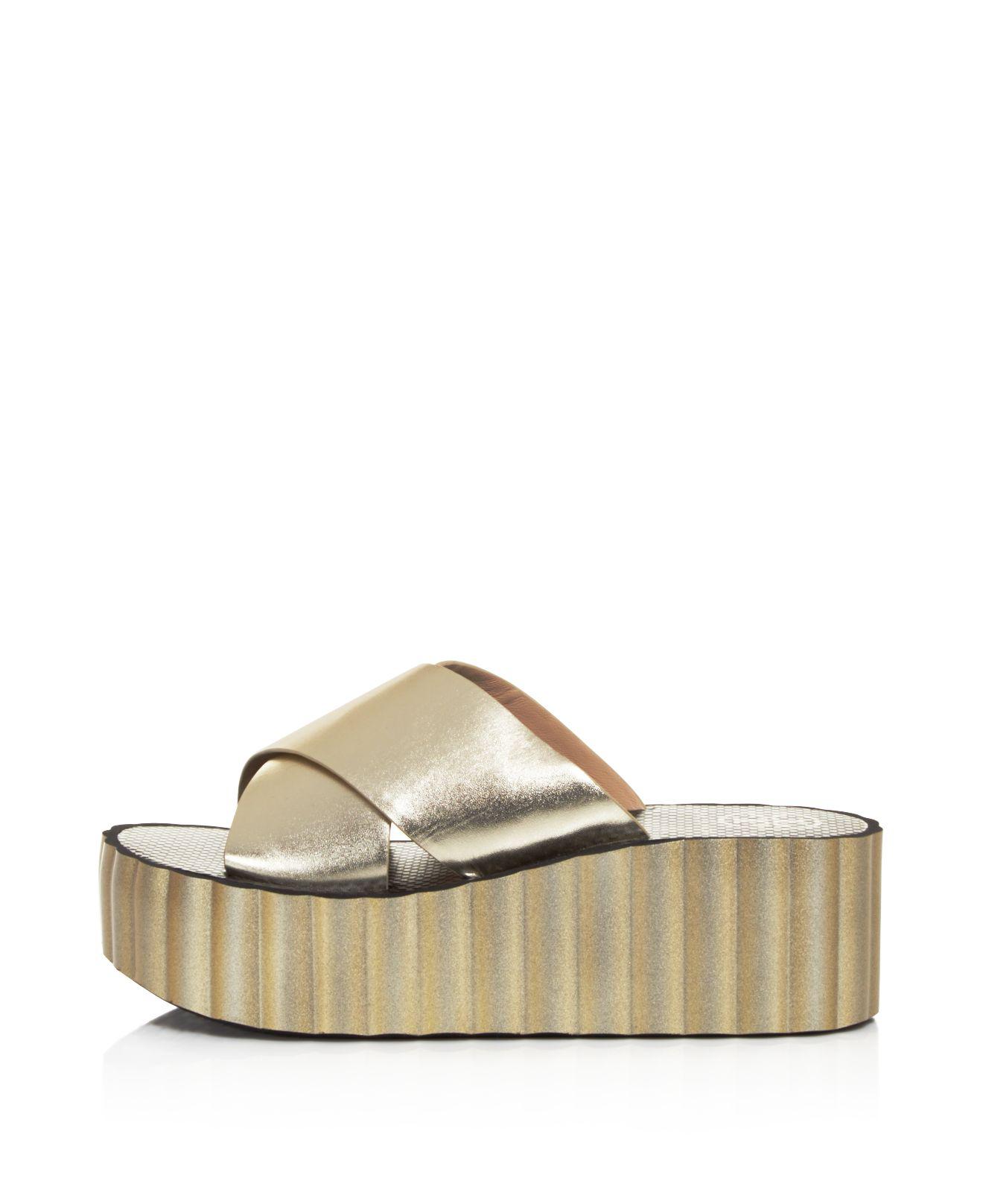 tory burch scallop wedge flip flop