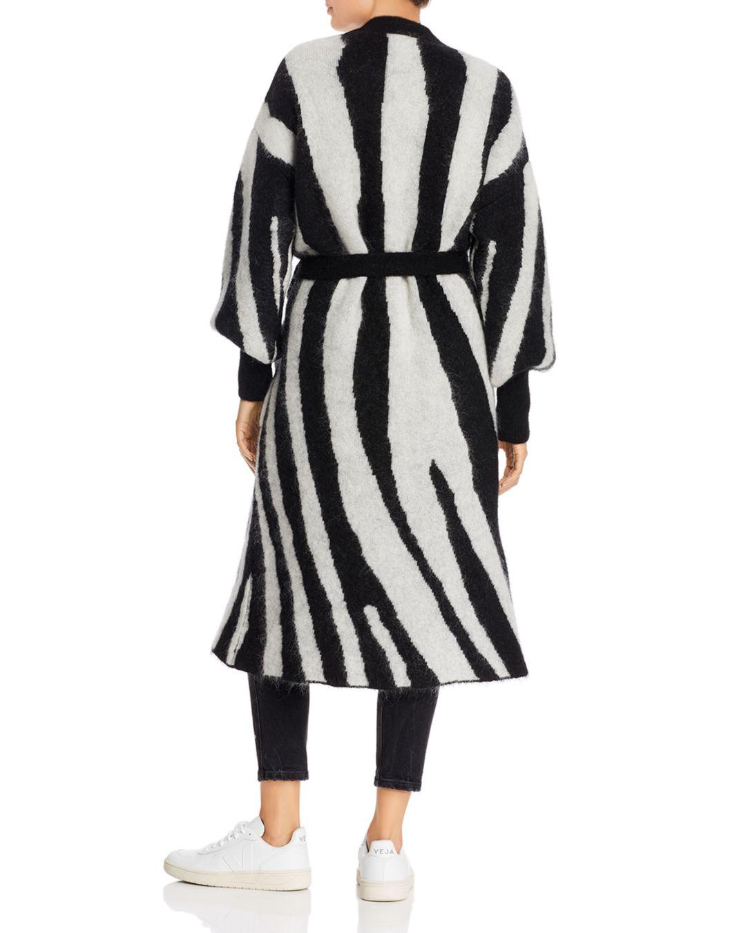 anine bing zebra cardigan