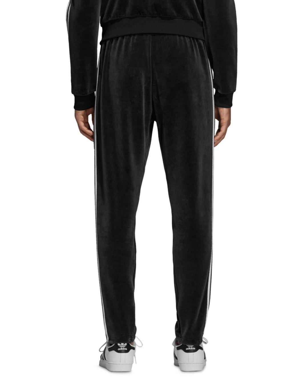 adidas originals velour track pants