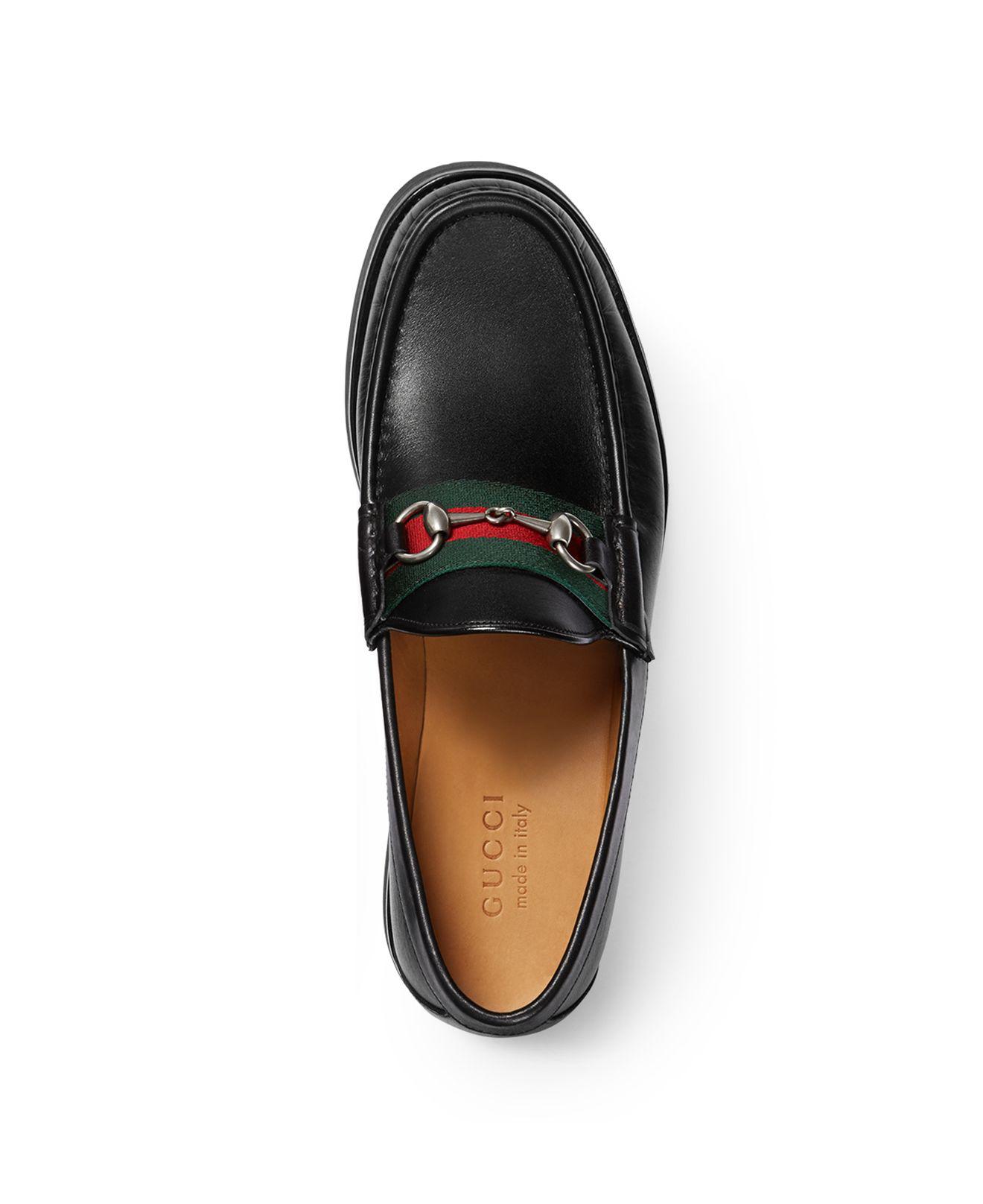 Gucci Men's Lug Sole Loafers in Black - Lyst