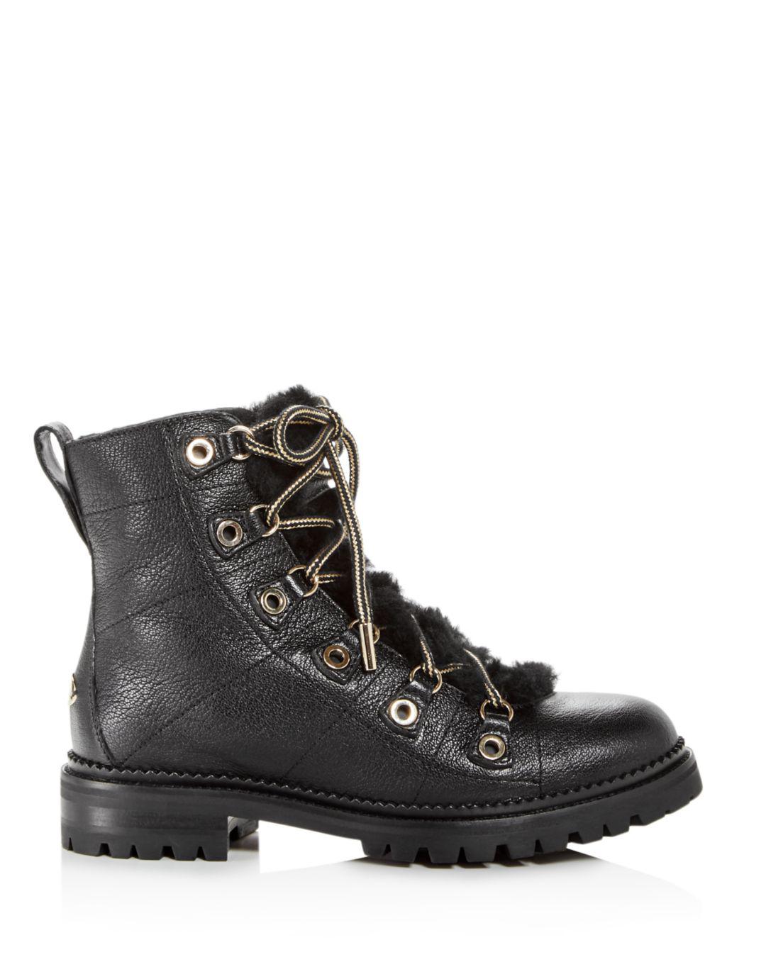 womens black leather walking boots