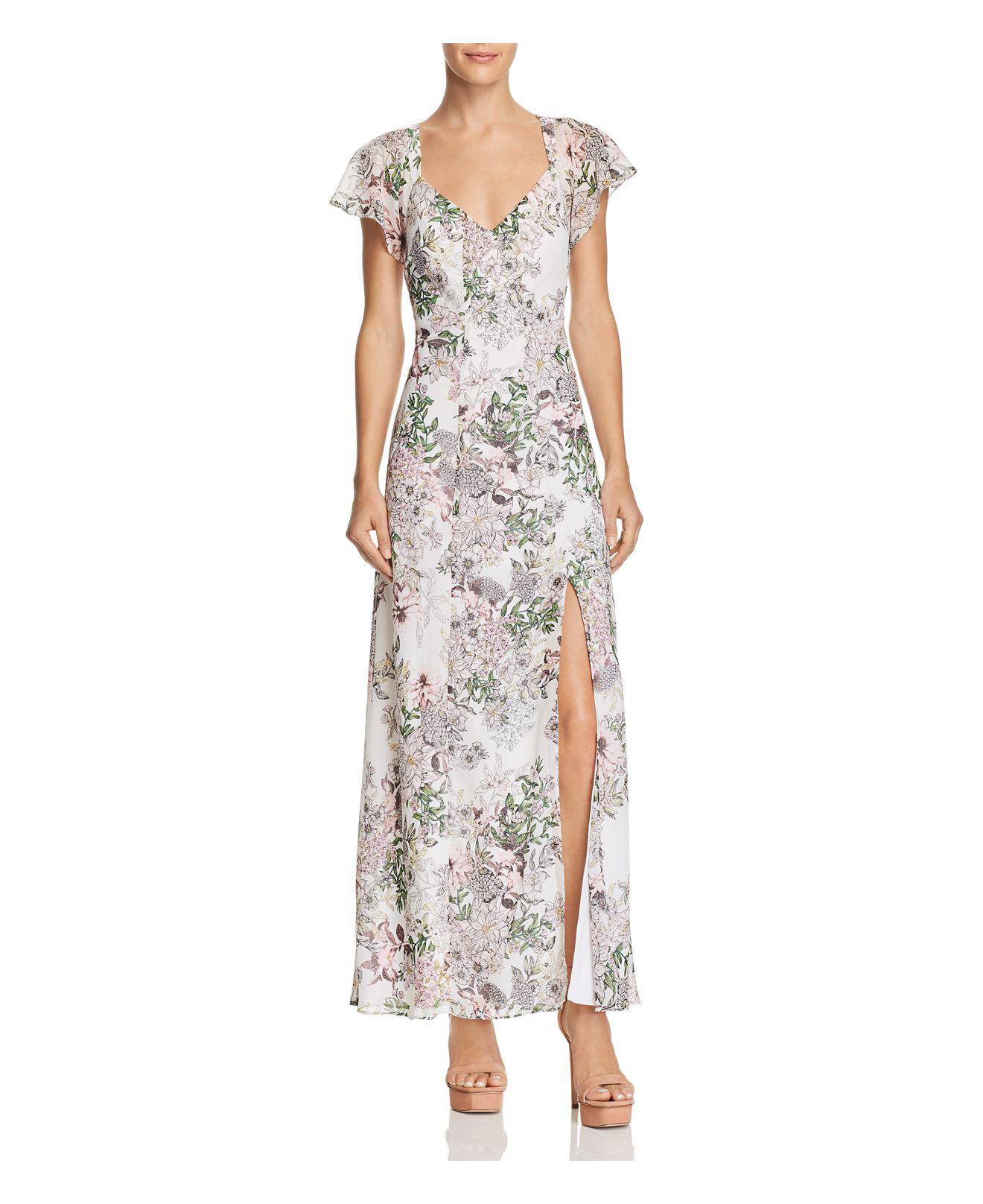 guess floral maxi dress