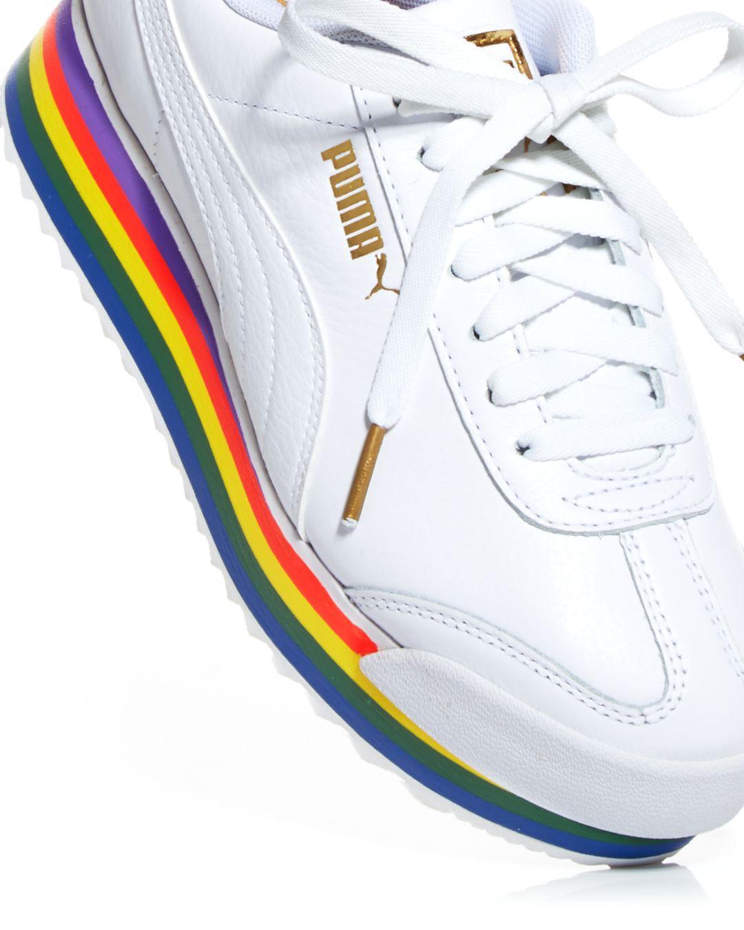 roma amor rainbow women's sneakers