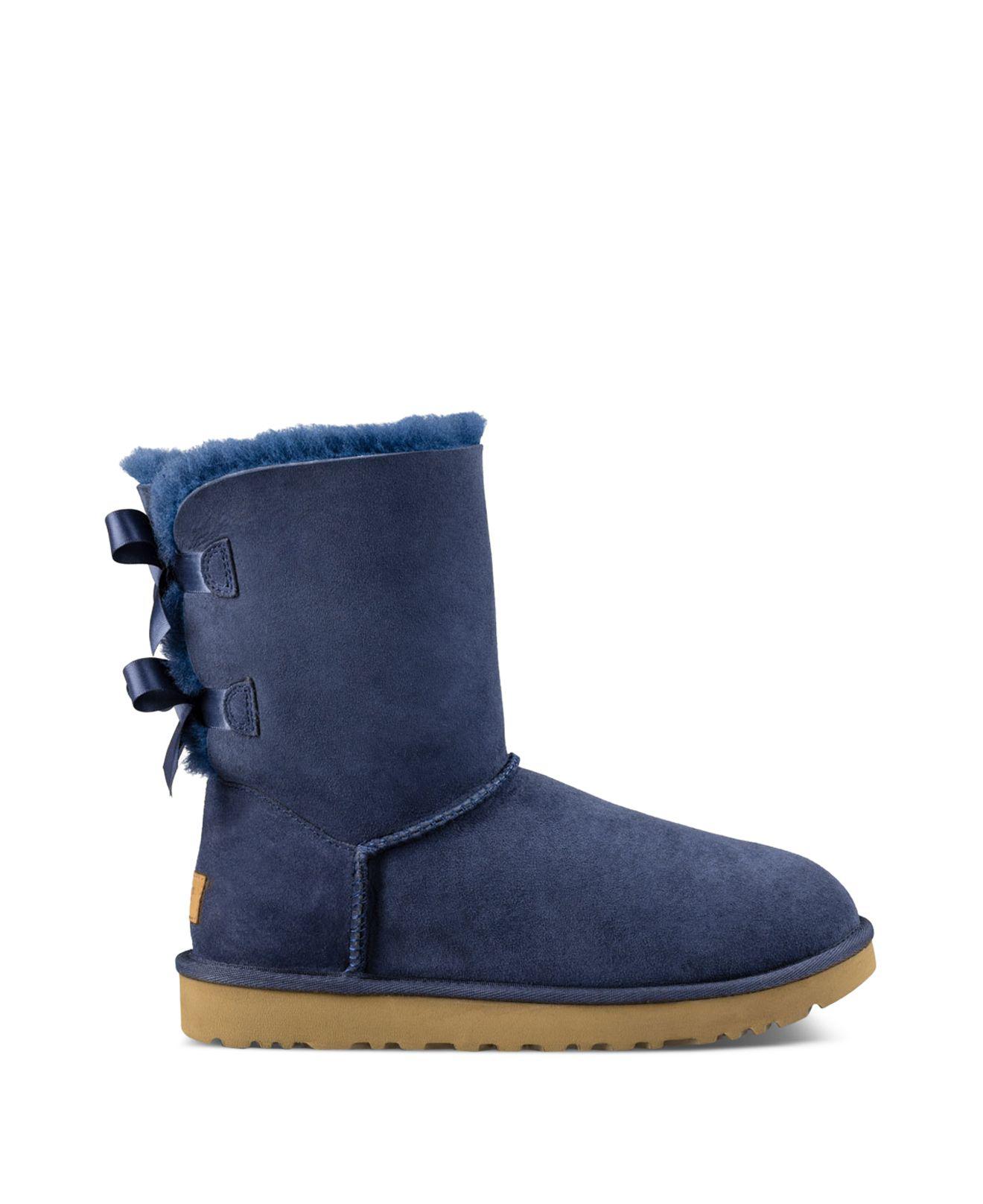ugg mini bailey bow navy
