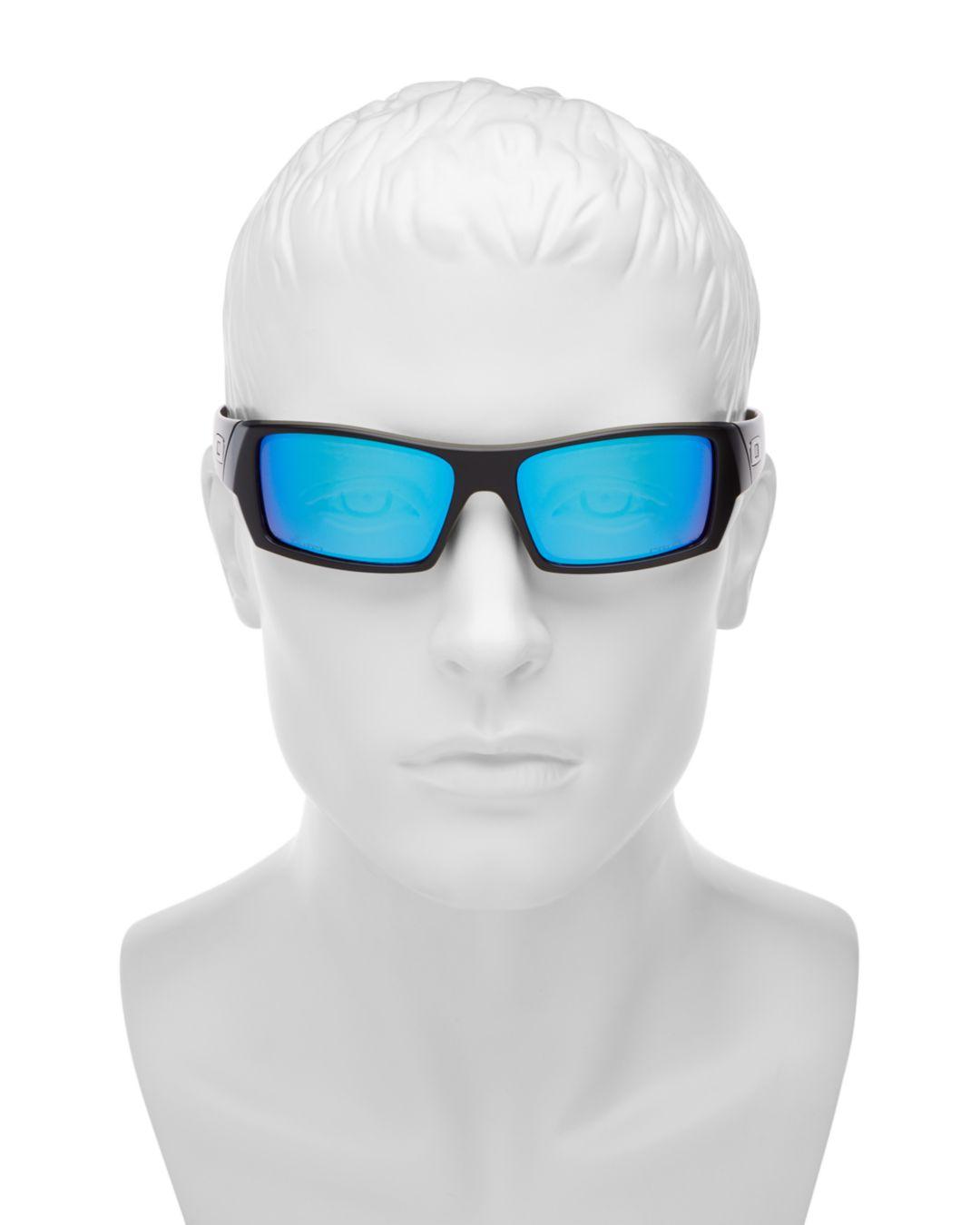 Oakley Gascan Polarized Wraparound Sunglasses in Blue | Lyst