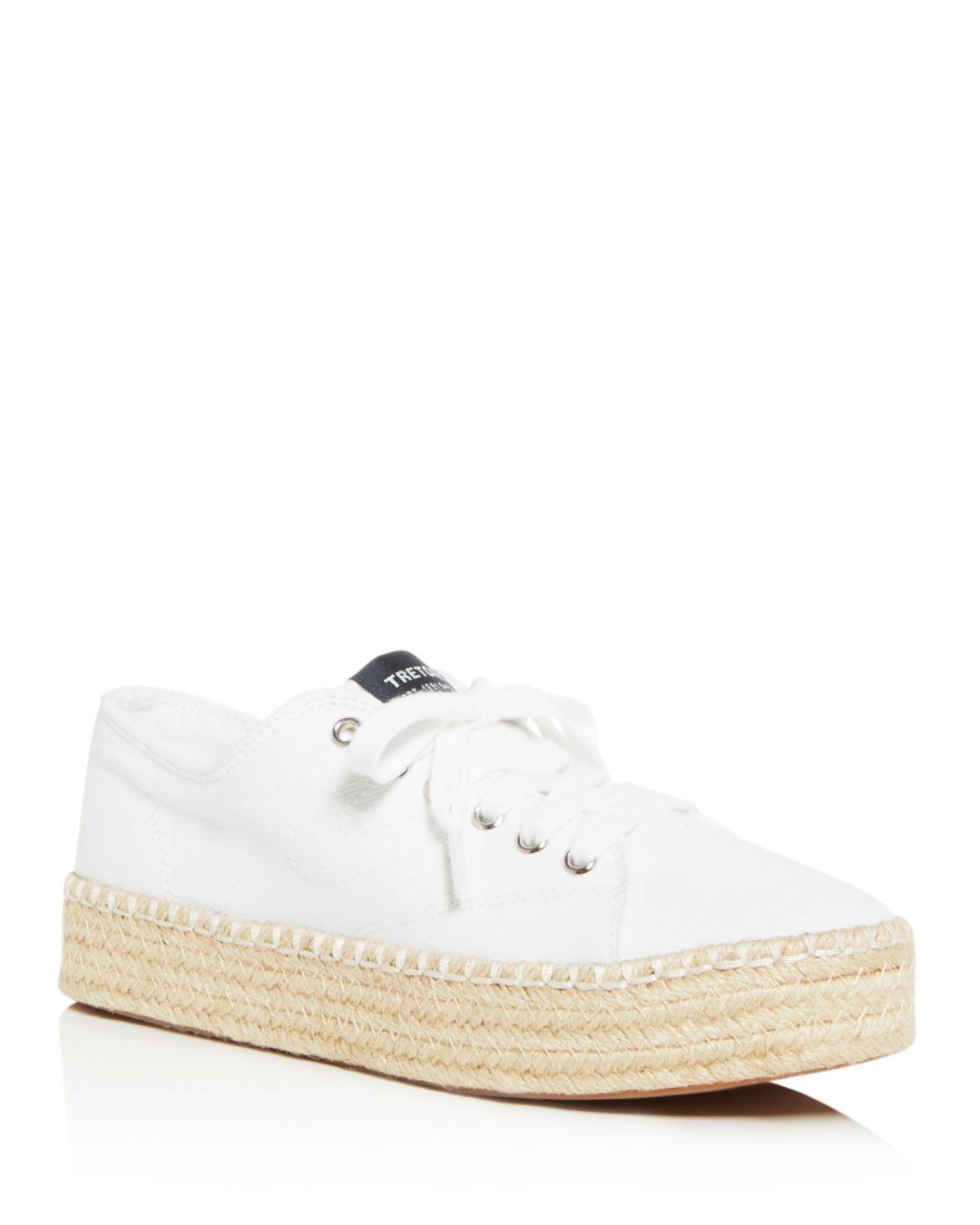 Tretorn Canvas Women's Eve Low - Top Platform Espadrille Sneakers in ...