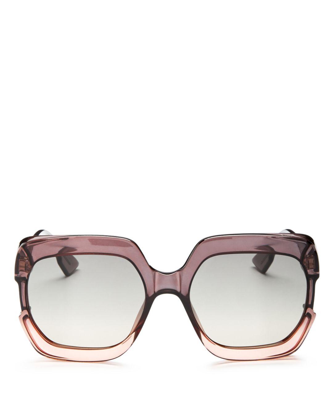 dior gaia sunglasses grey and pink