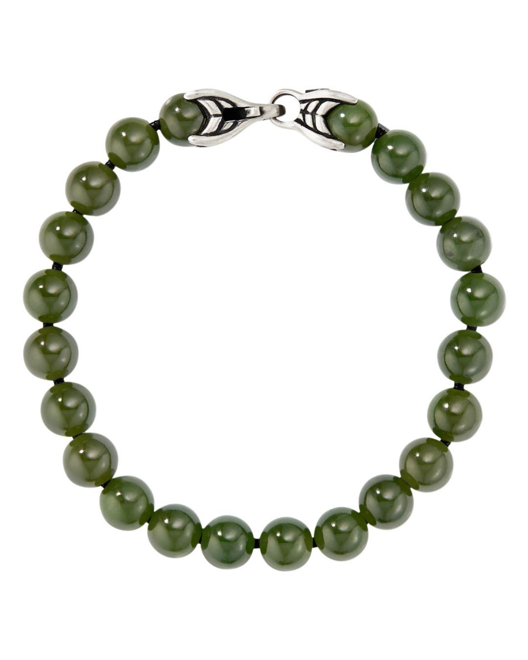 David Yurman Spiritual Beads Bracelet With Nephrite Jade in Green ...